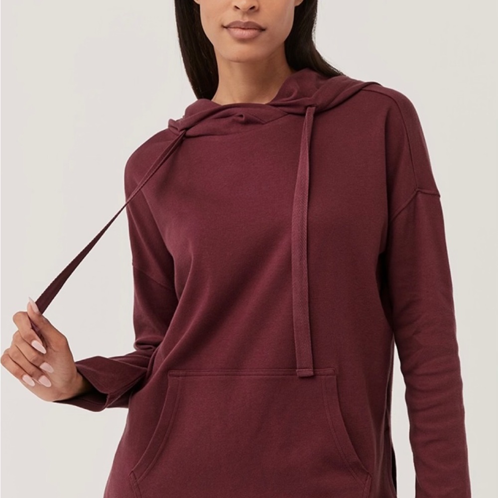 Pact Red Oversized Hoodie Relaxed Fit